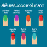 สีเล็บเสริมดวง